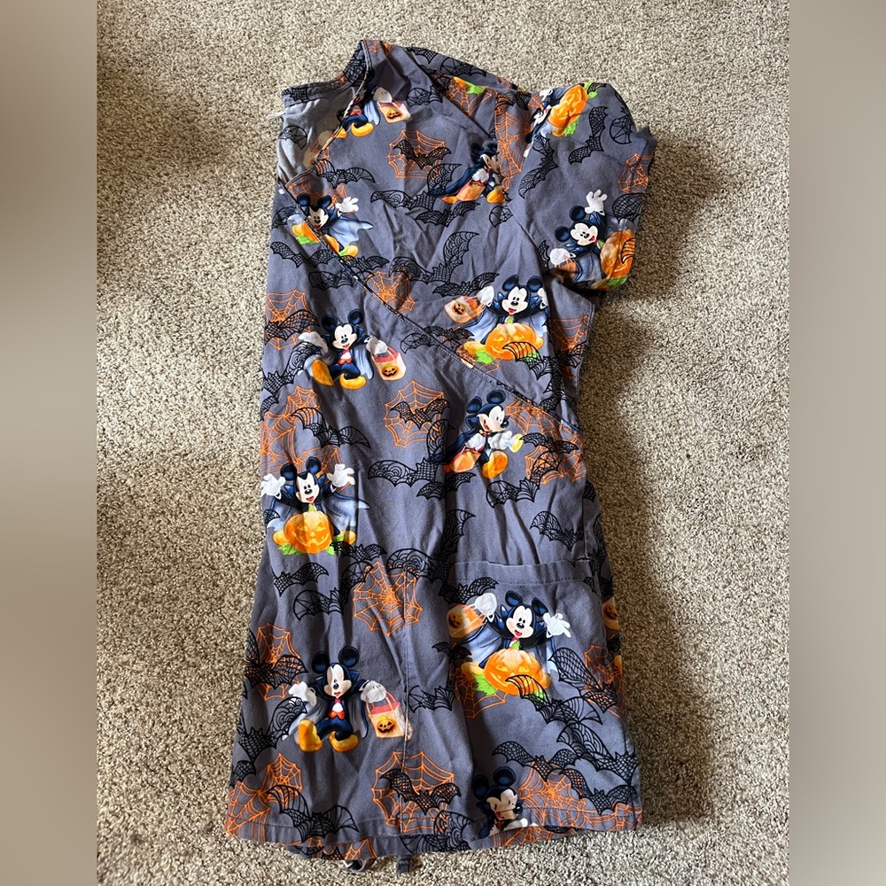 Disney Halloween Scrub Top